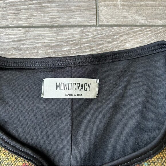 Monocracy Wool Blend Tweed Lightweight Open Front Blazer - Picture 6 of 13